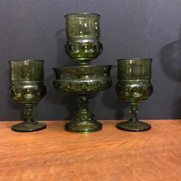 Vintage Indian Glass Goblets